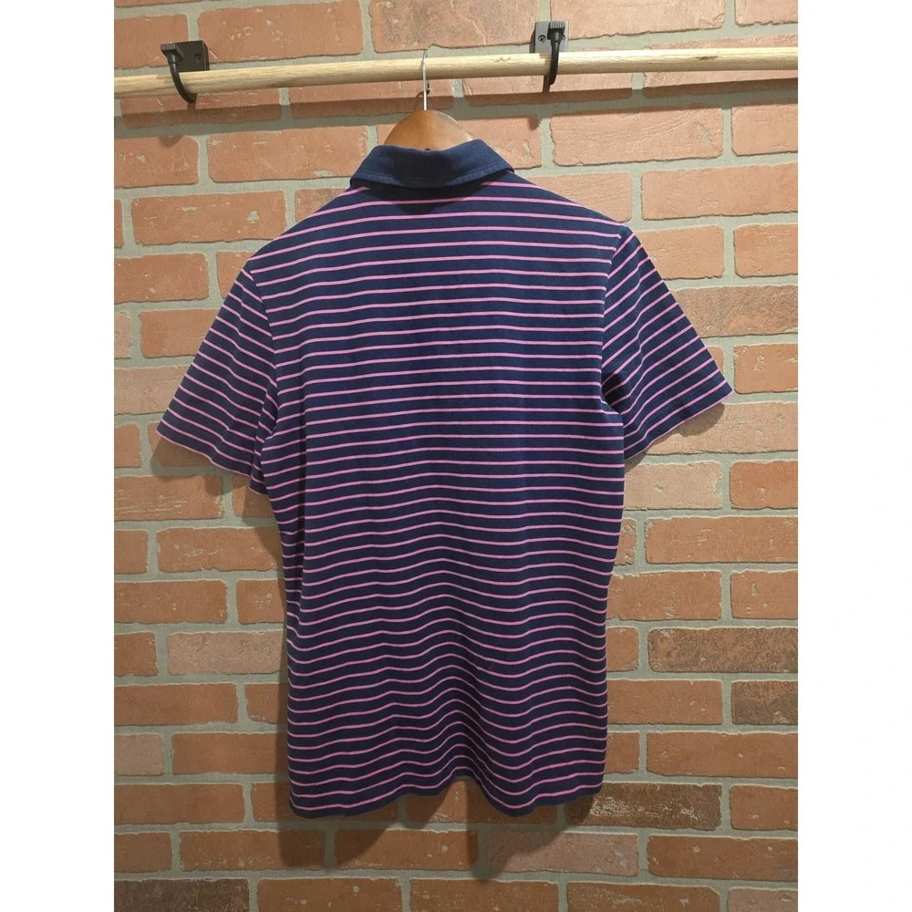 Polo Golf Ralph Lauren Men's Short Sleeve Purple Striped, Medium Stretch Sku 30